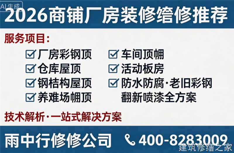 宿州2026/9萧县厂房屋面防水必坑指南